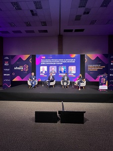 Samuel Goldstein, Paulo Mendonça, Alejandro Moreno e Jeferson Braga participaram de painel no ADIT Share 2024. Crédito Divulgação.