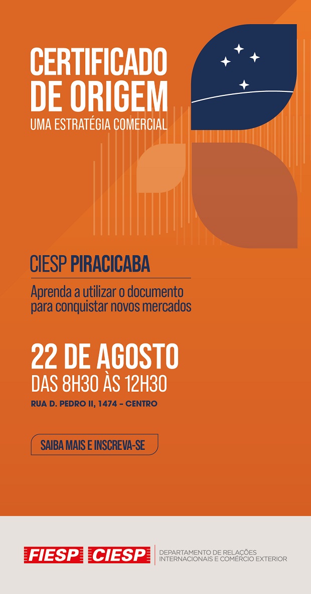 Certificado de Origem Uma Estratégia Comercial - Ciesp Piracicaba